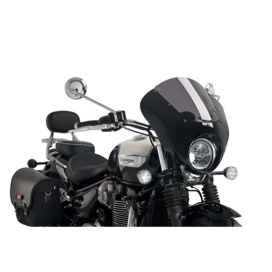PUIG CUPOLINO SEMICARENATO DARK NIGHT TRIUMPH BONNEVILLE SPEEDMASTER 21-24 FUME SCURO