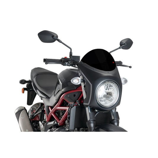 PUIG CUPOLINO SEMICARENATO SUZUKI SV650 16-24 NERO-NERO