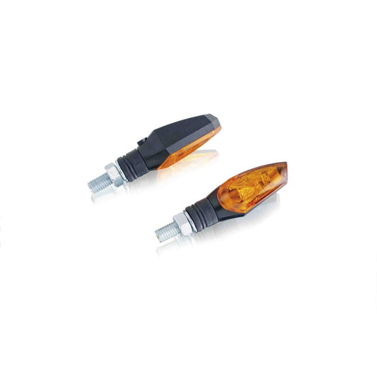 PUIG FRECCE LED MODELLO EYE NERO - Base nera e lenti trasparenti - Omologate secondo gli standard europei - Dimensioni: