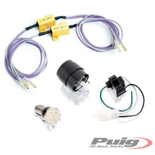 PUIG RESISTENZE PER FRECCE A LED - Prodotto realizzato per moto che montano frecce posteriori a lampada originale da 25 Watt.