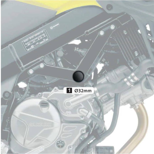 PUIG TAPPI TELAIO SUZUKI DL650 V-STROM 17-24 NERO