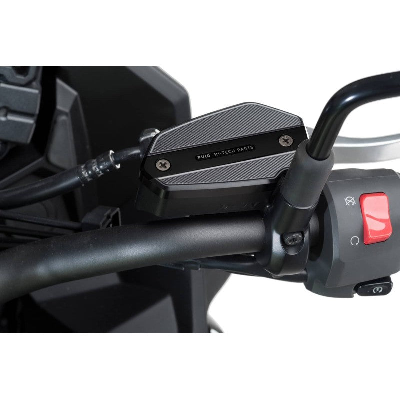 PUIG TAPPO SERBATOIO ANTERIORE PER FLUIDO FRENO KAWASAKI VERSYS 650 15-21 NERO