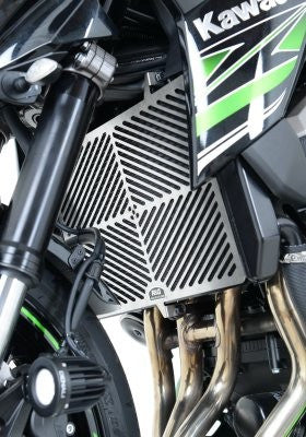 Retina prot.radiatore acciaio inossidabile, KAWASAKI Z750 '07- / Z750R / Z800 / Z1000 '10- / Z1000R '17- / Ninja 1000SX '20- / Z1000SX / VERSYS 1000