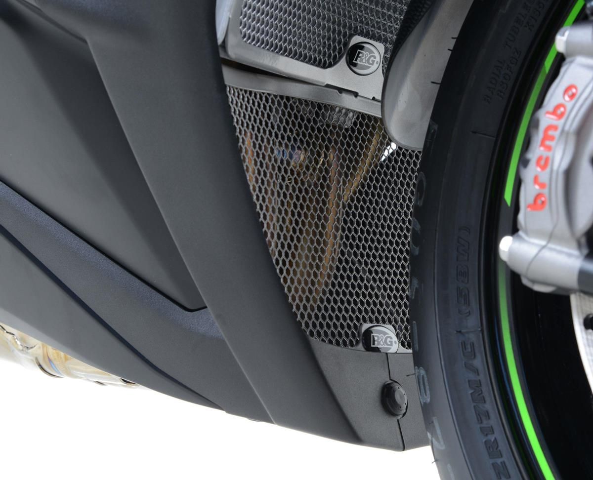 retina protezione collettori scarico Kawasaki ZX10R '11-'20 (da installare con RAD0200BK) (col.verde)