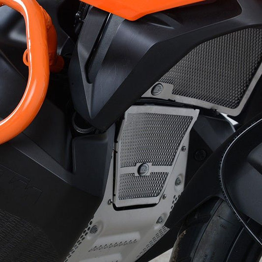 retina protezione collettori scarico, KTM 790 Adventure '19- / 890 Adventure '20-'22 / Husqvarna Norden 901 '22- colore titanio