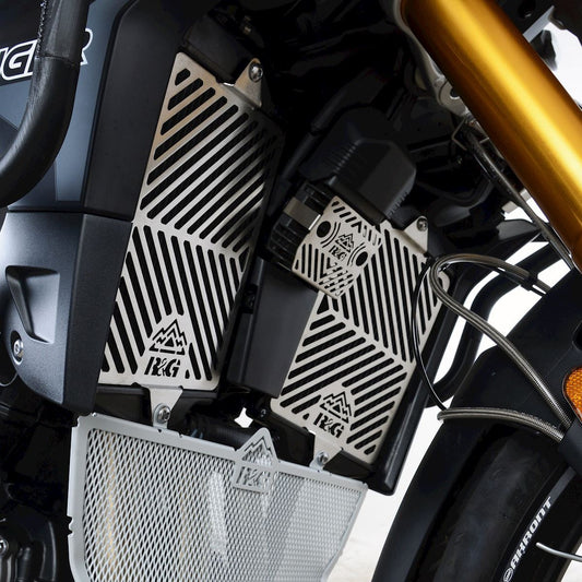 Retina protezione radiatore acciaio inossidabile (coppia), Triumph Tiger 900 (GT/Rally) '20-