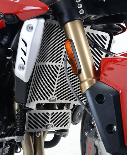 Retina protezione radiatore acciaio inossidabile, Triumph Speed Triple S / R '16- / Speed Triple RS '18-