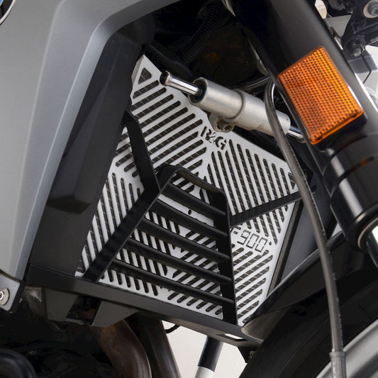 Retina protezione radiatore c/logo, acciaio inox - BMW F900 R/ XR '20-