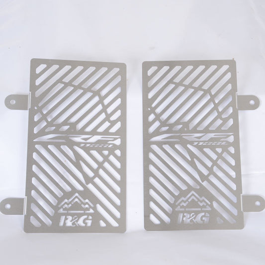 Retina protezione radiatore c/logo, acciaio inox (coppia) - Honda CRF1100L Africa Twin '20- / Africa Twin Adventure Sports '20-