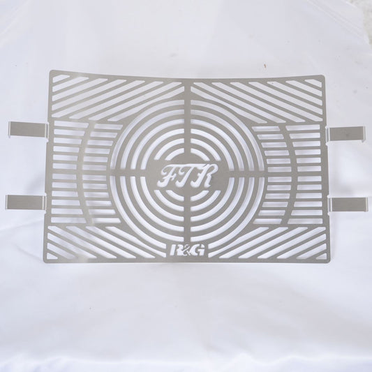 Retina protezione radiatore c/logo, acciaio inox - Indian FTR1200(S) '19-