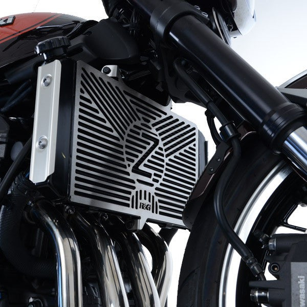 Retina protezione radiatore c/logo, acciaio inox - KAWASAKI Z900 RS '18-'20