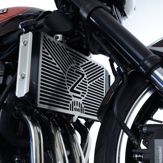 Retina protezione radiatore c/logo, acciaio inox - KAWASAKI Z900 RS '18-'20