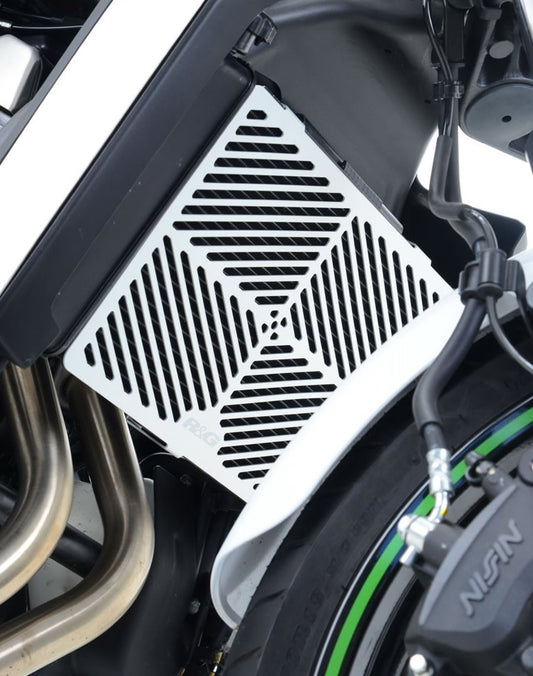 retina protezione radiatore - Kawasaki Vulcan S '15- / Vulcan Cafè '18- alluminio satinato
