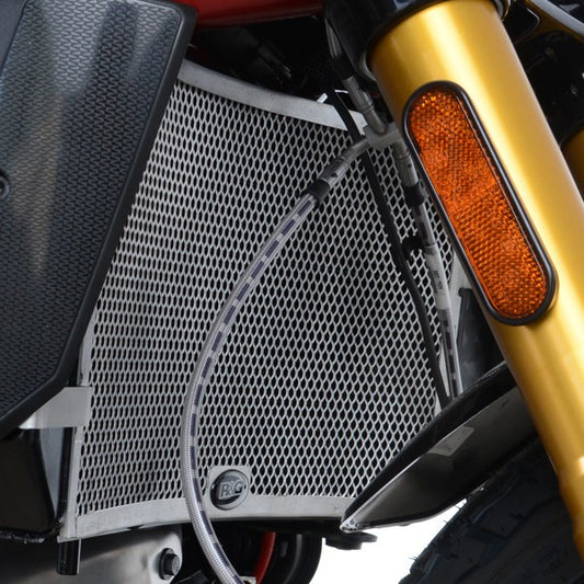 retina protezione radiatore - Indian FTR1200(S) '19- (colore argento)