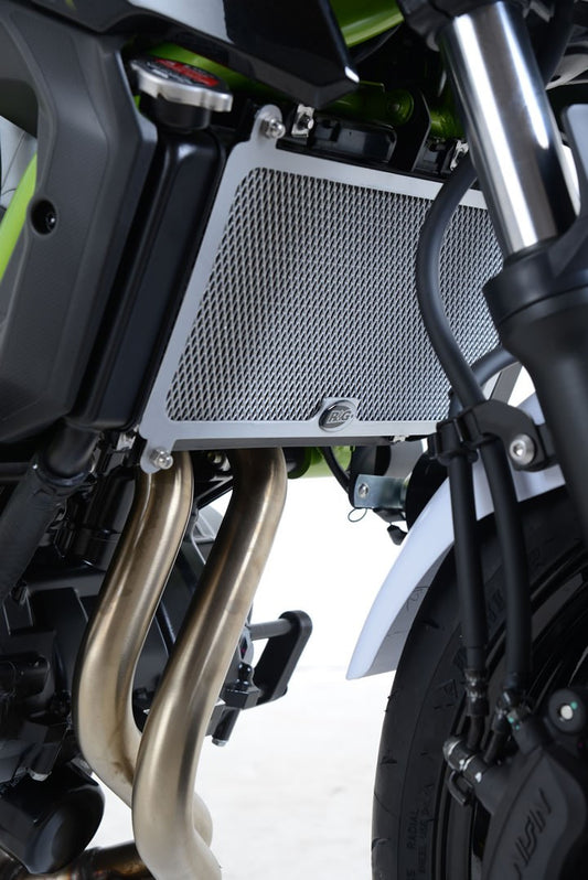 retina protezione radiatore - Kawasaki Z650RS '22- / Z650 / Ninja 650 '17- (colore verde)