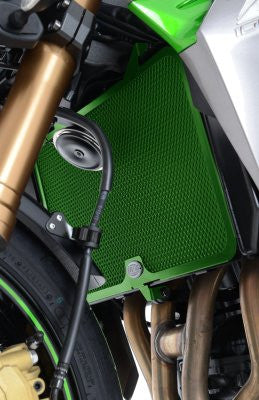 retina protezione radiatore - Kawasaki Z750 '07- / Z750R / Z800 / Z1000 '10- / Z1000R '17- / Z1000SX / Versys 1000 / Ninja 1000SX '20- (colore verde)