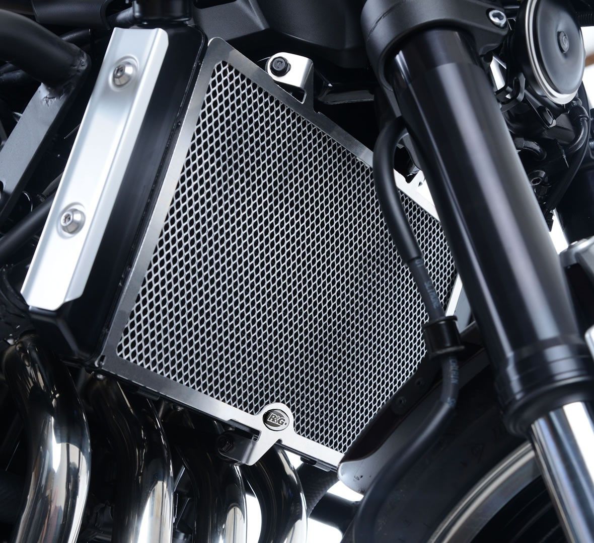 retina protezione radiatore - Kawasaki Z900RS -'20 (colore titanio)