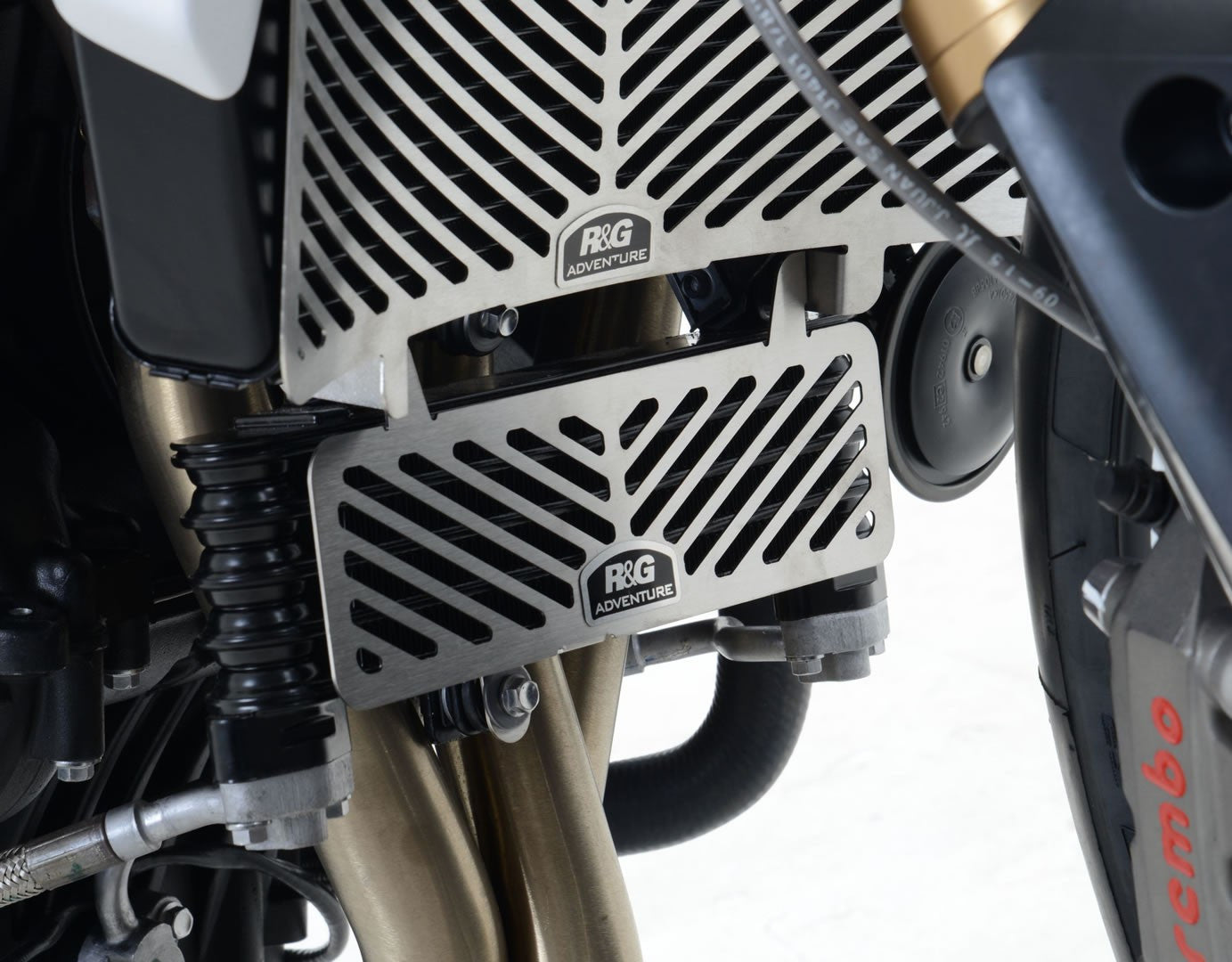 retina protezione radiatore olio acciaio inossidabile, Triumph Speed Triple '11-'15 / Speed Triple S/R '16- / Speed Triple RS '18-'20