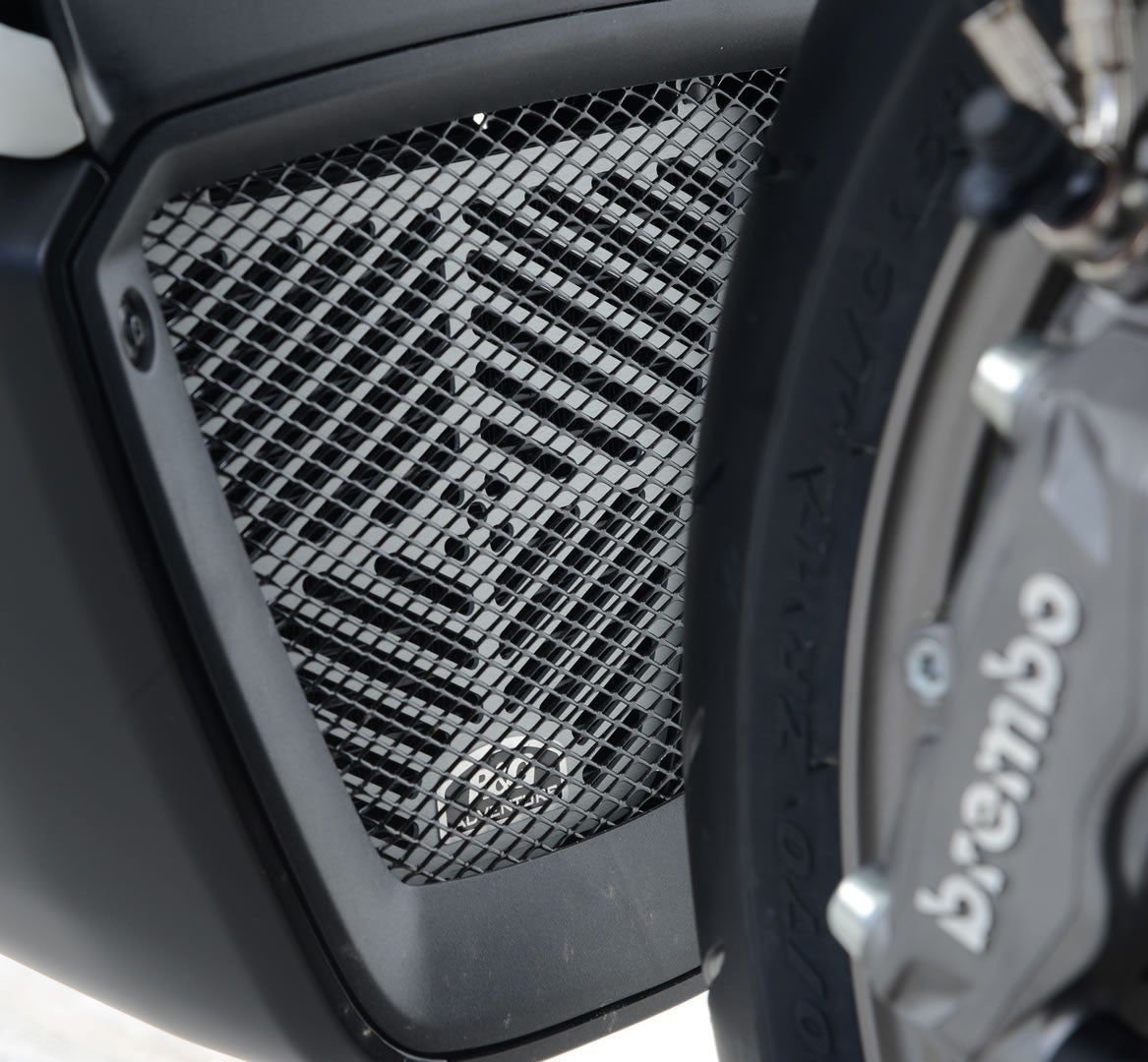 retina protezione radiatore olio, Ducati X-Diavel / X-Diavel S / Diavel 1260(S) '19-'20 - colore alluminio satinato