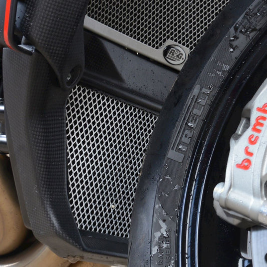 retina protezione radiatore olio - MV Agusta Brutale 1000RR / Oro '20- (colore titanio)
