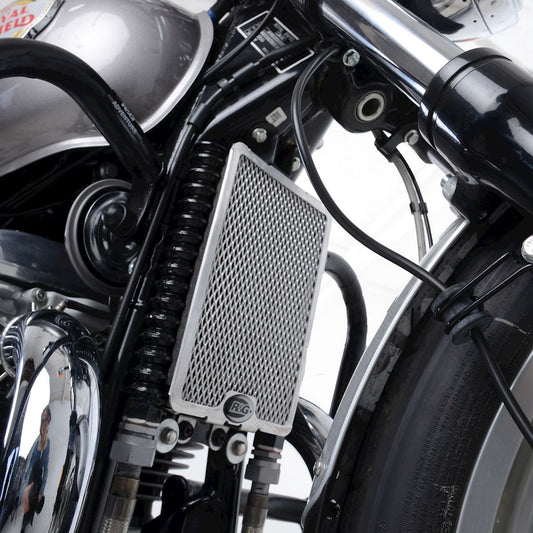 retina protezione radiatore olio, Royal Enfield 650 Interceptor '19- / 650 Continental GT '19- (colore argento)