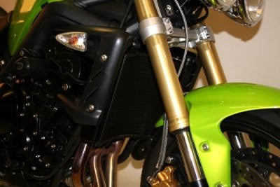 retina protezione radiatore - Triumph Street Triple '07-'12 (colore titanio)
