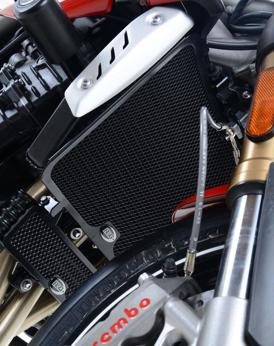 retina protezione radiatore - TRIUMPH SPEED TRIPLE S / R '16- / SPEED TRIPLE RS '18-'20 (colore titanio)