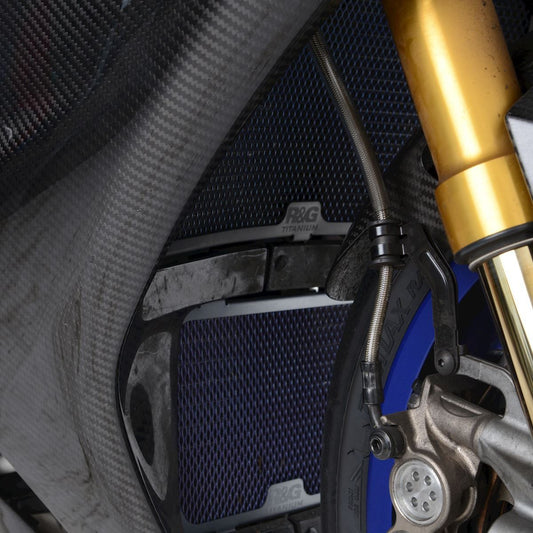 retina protezione radiatore - Yamaha YZF-R1M '15- / YZF-R1 '15- / MT-10 (SP) '16- (materiale titanio, racing)