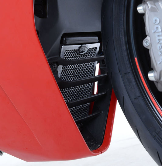set retina protezione radiatore e radiatore olio - Ducati Supersport S '17-'20 / 950 Supersport (S) '21- (colore alluminio)