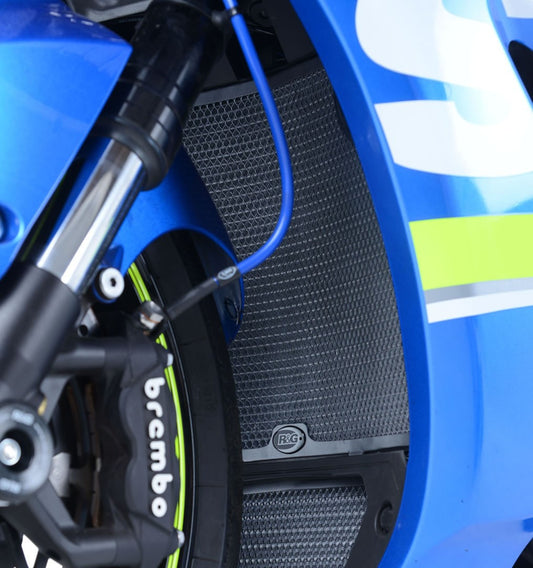 set retina protezione radiatore e radiatore olio - Suzuki GSX-R1000/R '17-(colore titanio)