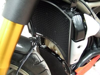 set retina protezione radiatore e radiatore olio TITANIUM - Ducati 1098 Streetfighter '09-