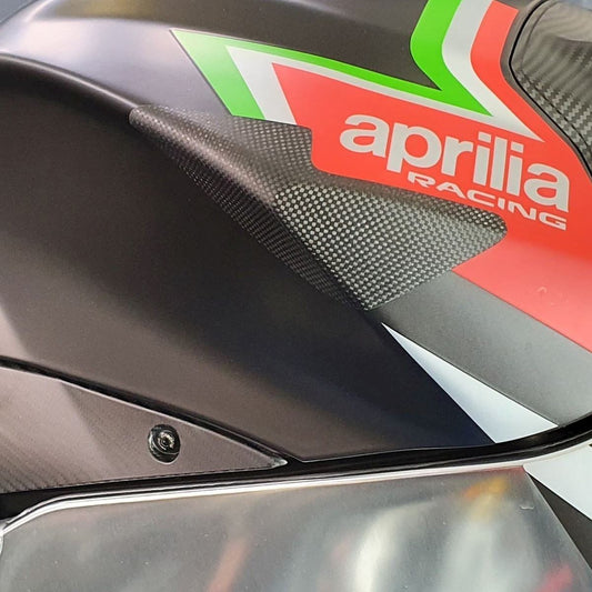 sliders serbatoio in carbonio, finitura opaca, Aprilia RSV4 '14- / RSV4 1100 Factory '19-'20 / V4 Tuono 1100 '15-'20