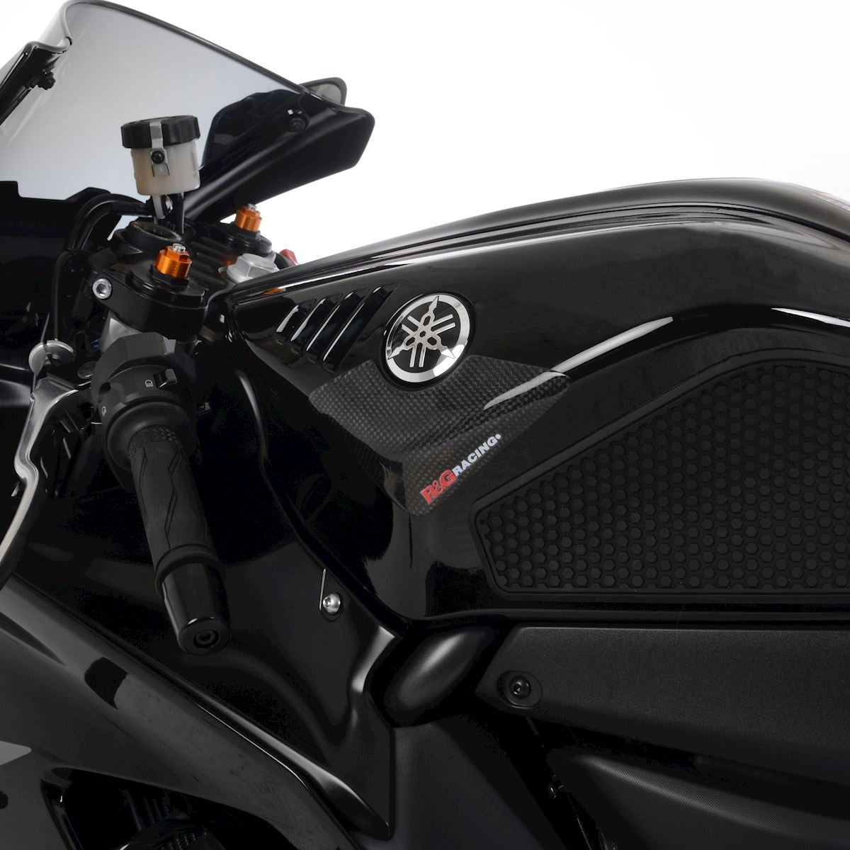 sliders serbatoio in carbonio, Yamaha R7 '22- - finitura lucida
