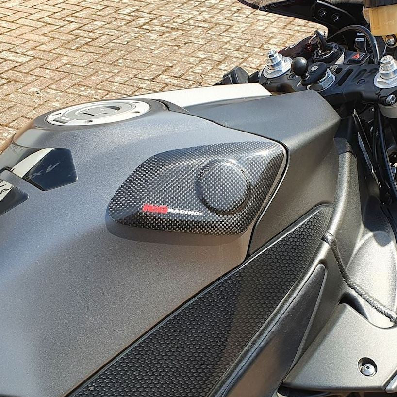sliders serbatoio in carbonio, Yamaha YZF-R1 '09-'14 - finitura lucida
