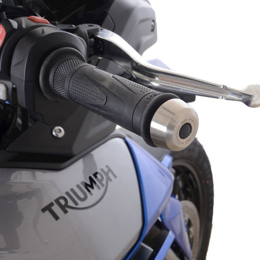 Stabilizzatori / tamponi manubrio acciaio inox, Triumph Tiger 850 Sport '21- (moto senza paramani) / Speed Triple 1200 RS '21- (con specchi BE)