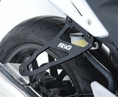 Staffa supporto scarico + piastra fori pedane posteriori, Honda CBR500R '13-'15 / CB500F '13-'15 / CB500X '13-'16
