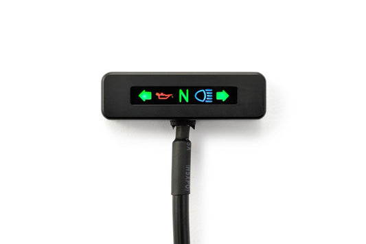 Strumento compatto indicatori led mod.BETA, allum.CNC, nero