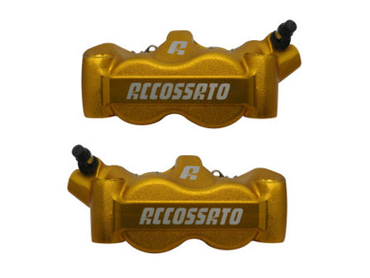 PINZA FRENO RADIALE ACCOSSATO FORGIATA MONOBLOCCO INTERASSE 100 MM CON PISTONI IN ALLUMINIO