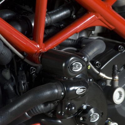Tamponi / protezioni telaio tipo Aero - Ducati 848 Streetfighter (colore bianco)
