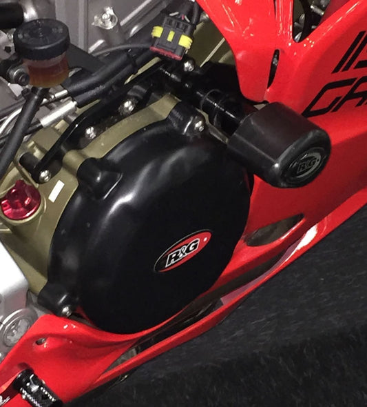 Tamponi / protezioni telaio tipo Aero - Ducati Panigale 899/959/1199 (S)/1299 (S) / V2 (carene racing) '20- - bianco