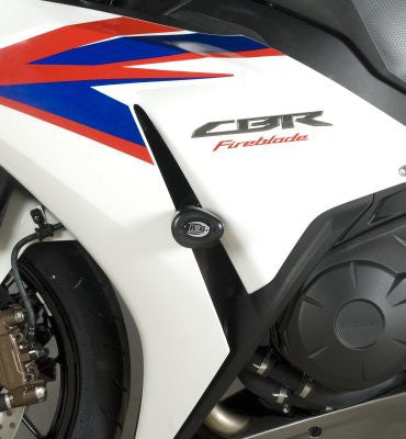 Tamponi / protezioni telaio tipo Aero no-cut sliders telaio - Honda CBR1000RR '12-'16 (bianco)