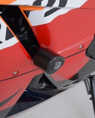 Tamponi / protezioni telaio tipo Aero no-cut sliders telaio - Honda CBR600RR '13-'16 colore bianco