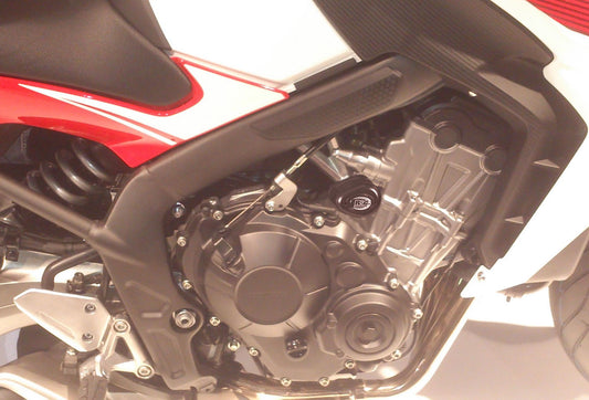 Tamponi / protezioni telaio tipo Aero no-cut sliders telaio - HONDA CBR650F / CB650F '14-'18 / CBR650R '19-