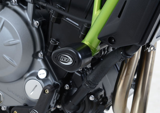 Tamponi / protezioni telaio tipo Aero - Kawasaki Z650 / Ninja 650 '17- / Z650RS '22- - bianco