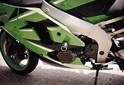 Tamponi / protezioni telaio - Kawasaki ZX6R G1/G2/J1/J2/636 '02 - colore bianco