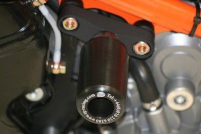 Tamponi / protezioni telaio (superiore), KTM 990/990R Super Duke & 990SM '08- - arancio