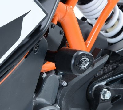 Tamponi / protezioni telaio tipo Aero no-cut sliders telaio - KTM RC125/200/390 -'21 (colore bianco)