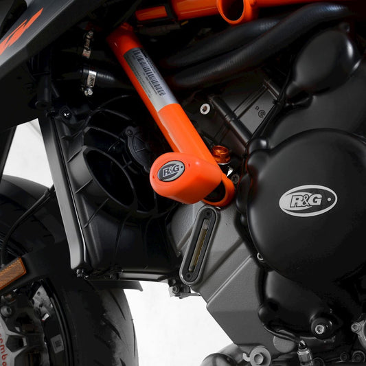 Tamponi / protezioni telaio tipo Aero, KTM Super Duke R '20- (colore arancio)