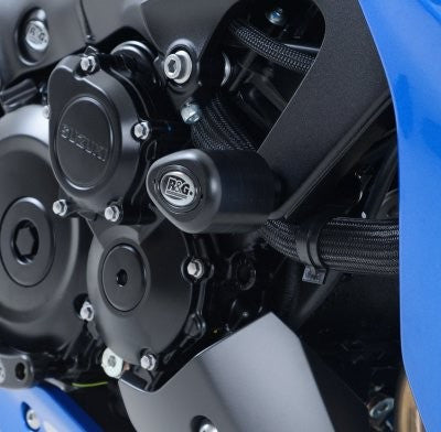 Tamponi / protezioni telaio tipo Aero - Suzuki Katana '19- / GSX-S 1000 / 1000 ABS /GSX-S 950 '21- - bianco
