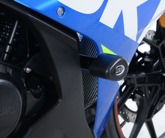 Tamponi / protezioni telaio tipo Aero (no cut) - Suzuki GSX250R '17- / V-STROM 250- bianco